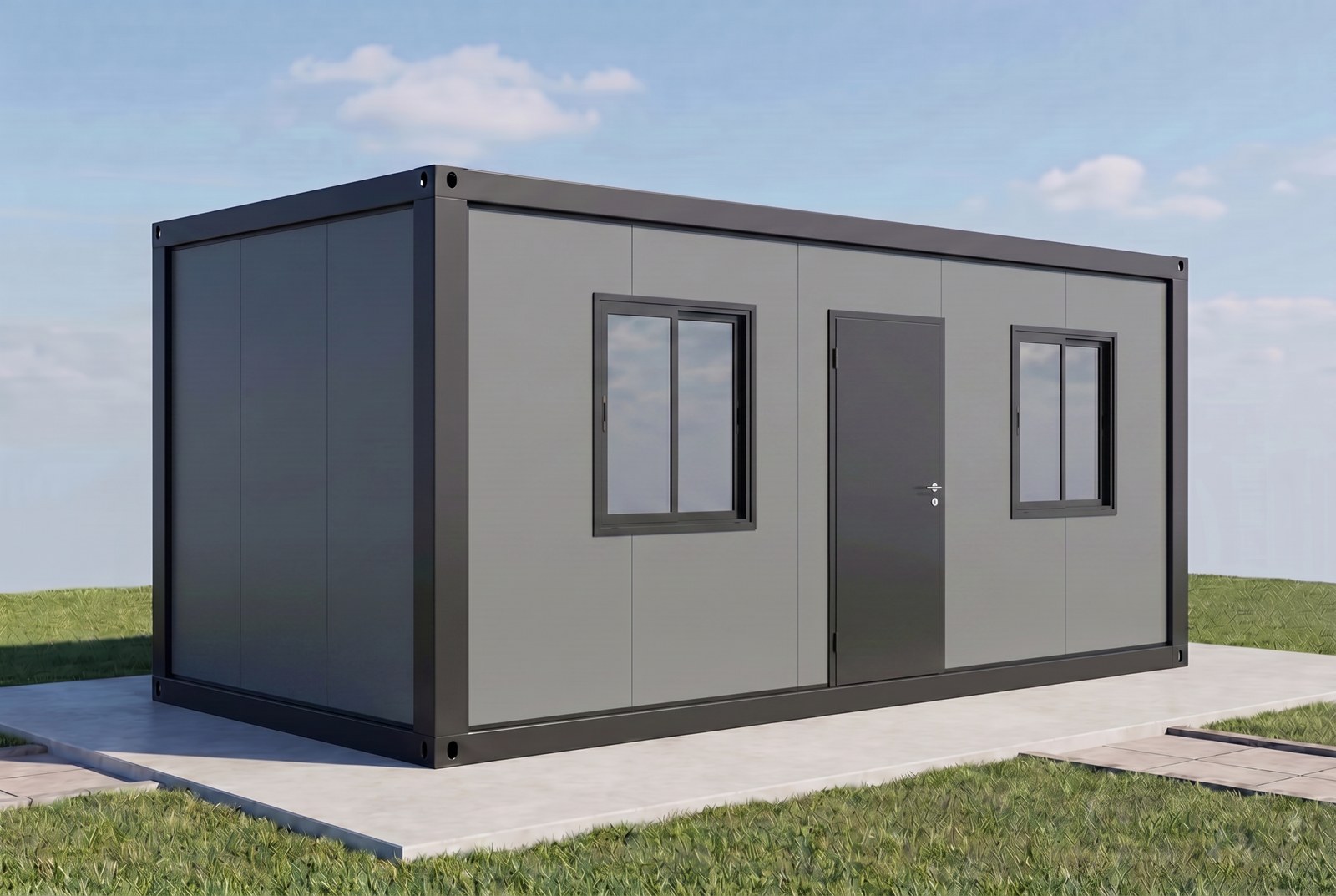 FlexUP Cottage — dveře uprostřed delší strany